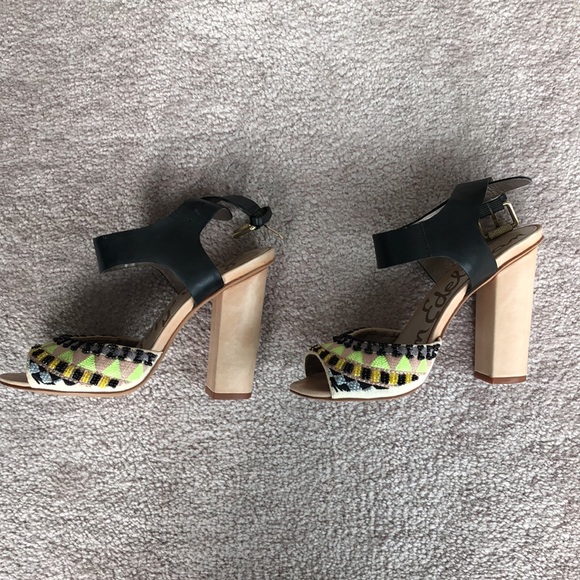 Tribal Inspired Statement Summer Heel - Picture 3 of 7